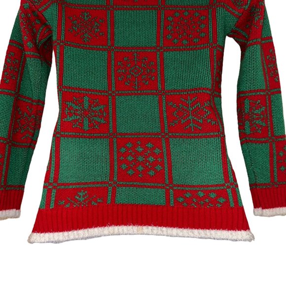 33 Degrees Mens Ugly Christmas Sweater XS Pug Santa Hat Holiday Puppy Dog Eyes - Picture 8 of 9